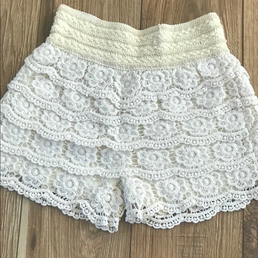 Crochet shorts